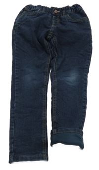 Tmavomodré zateplené rifle C&A