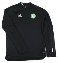 Černá sportovní mikina s logem Adidas