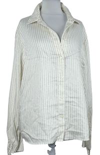 Dámská smetanovo-černá proužkovaná halenka Mint Velvet 