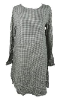 Dámské černo-bílé kostičkované šaty H&M