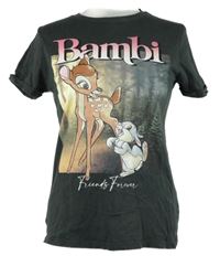 Dámské tmavošedé tričko s Bambim FB Sister 