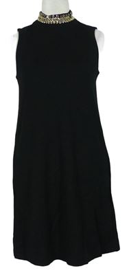 Dámské černé šaty s kamínky H&M