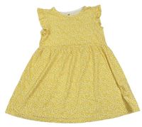 Žluté květinové bavlněné šaty zn. H&M