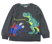 Šedá mikina s dinosaury Lily & Dan