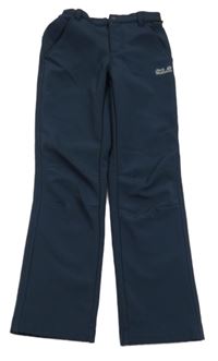 Tmavomodré softshellové kalhoty Jack & Jones