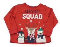 Červené triko s obrázkem Matalan