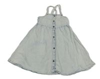 Bílo-modré riflové šaty Next