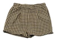 Béžovo-hnědé vzorované kraťasy Shein