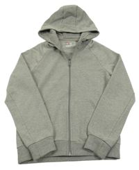 Světlešedá propínací mikina a kapucí Engelbert Strauss