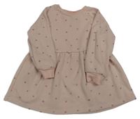 Světlerůžové teplákové šaty s hvězdičkami George