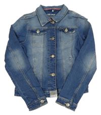 Modrá riflová crop bunda C&A