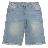 Modré riflové kraťasy Nutmeg