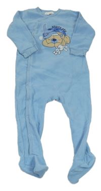 Modrý fleecový overal s obrázkem Egee