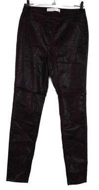 Dámské tmavorůžovo-černé vzorované potažené tregíny Next