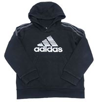 Černá mikina s kapucí Adidas