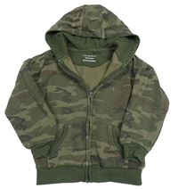 Khaki army propínací mikina s kapucí Primark
