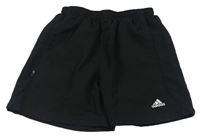 Černé šusťákové kraťasy Adidas