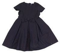 Tmavomodré třpytivé šaty 