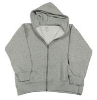 Šedá propínací mikina s kapucí Zara