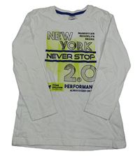 Bílé triko s nápisem Y.F.K.