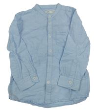 Světlemodrá lněná košile Sfera