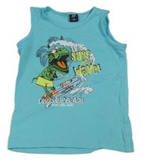 Světlemodré tílko s dinosaurem Kiki&Koko 