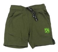 Khaki teplákové kraťasy s logem F&F