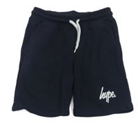 Tmavomodré teplákové kraťasy s logem Hype