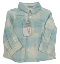 Nové - Světlemodro-bílá kostkovaná košile Primark