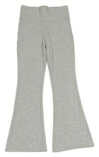 Šedé žebrované flare teplákové kalhoty George 