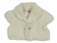 Smetanové kožešinové podšité bolerko F&F