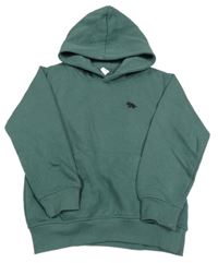 Zelená mikina s klokaní kapsou a kapucí Dopodopo