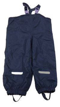 Tmavomodré nepromokacé laclové kalhoty Kids 