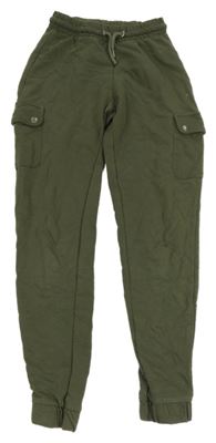 Khaki cargo tepláky C&A
