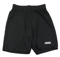 Černé sportovní kraťasy s logem Jako