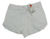 Nové - Bílé bavlněné kraťasy Peacocks