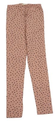 Světlerůžové legíny s puntíky H&M