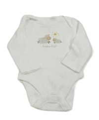 Bílé perforované body s ovečkami F&F