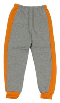 Šedo-oranžové melírované tepláky X-MAIL