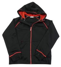 Černá propínací sportovní mikina s kapucí H&M
