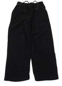 Černé fleecové kalhoty 