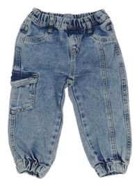 Modré plísňové cuff rifle s kapsou ZEEMAN