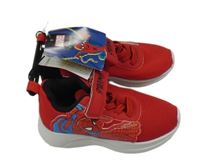 Nové - červeno-černo-bílé textilní botasky se Spider-manem MARVEL vel. 23