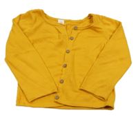 Hořčicový propínací svetr LC  WaIKIKI