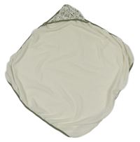 Bílo-khaki froté zavinovací osuška s kapucí s dinosaury dream gro