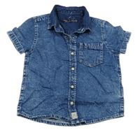 Modrá šisovaná riflová košile Next