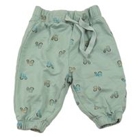 Mentolové tepláky s traktory Ergee