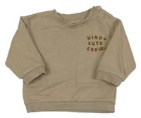 Hnědobéžová mikina s nápisy George