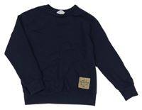 Tmavomodrá mikina s nášivkou L&D