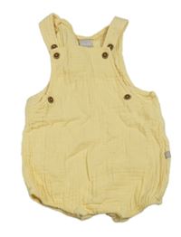 Žluté mušelínové laclové kraťasy Smile